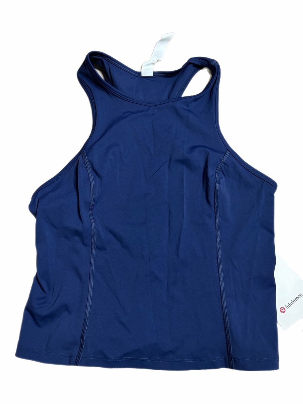 NWT Lululemon Nulux Racerback Cropped Run Tank Top (Night Sea) Size 8